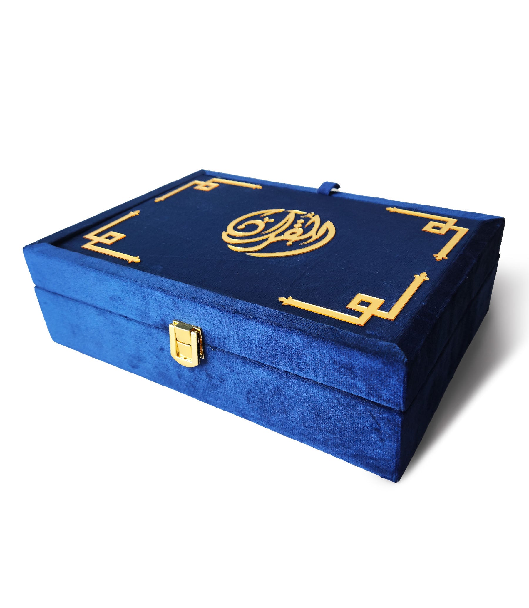 Blue velvet Quran box